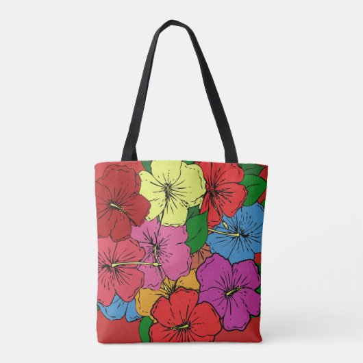 Hibiscus Flowers #6 Tote Bag (Achterkant)