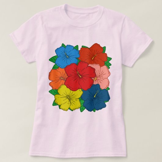 Hibiscus Flowers #7 T-shirt (Design voorkant)
