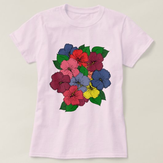 Hibiscus Flowers #8 T-shirt (Design voorkant)