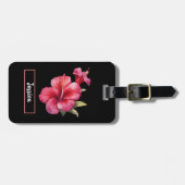 Hibiscus Flowers Bagagelabel (Voorkant horizontaal)