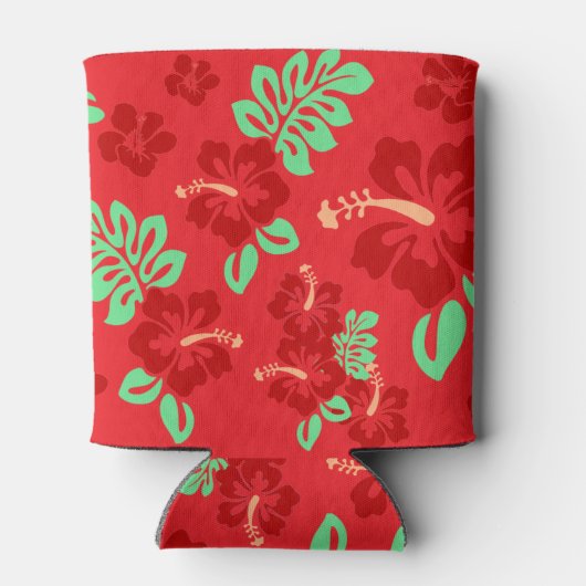 Hibiscus Flowers Blikjeskoeler (Achterkant)