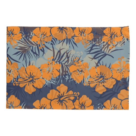 Hibiscus Flowers:  bloembehang Kussensloop (Achterkant)