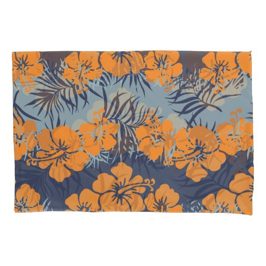 Hibiscus Flowers:  bloembehang Kussensloop (Voorkant)