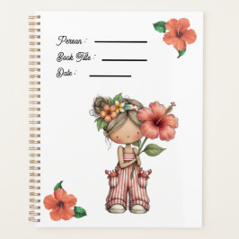 Hibiscus Flowers Book Cover Planner