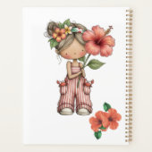 Hibiscus Flowers Book Cover Planner (Achterkant)