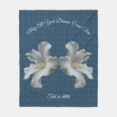 Hibiscus Flowers Dreams komen uit waar Inspirerend Fleece Deken (Voorkant)