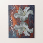 Hibiscus Flowers Dreams komen uit waar Inspirerend Legpuzzel (Verticaal)