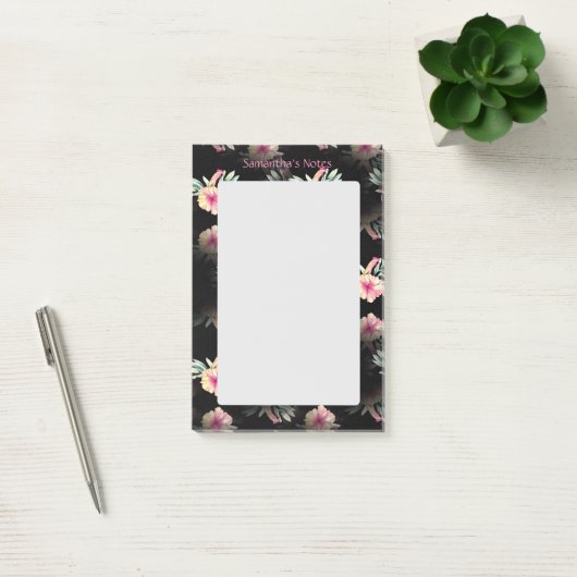 Hibiscus Flowers Gepersonaliseerd Post-it® Notes (Kantoor)