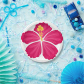 Hibiscus Flowers Papieren Bordje (Feest)
