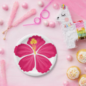 Hibiscus Flowers Papieren Bordje (Feest)
