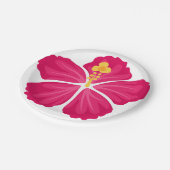 Hibiscus Flowers Papieren Bordje (Gekanteld)