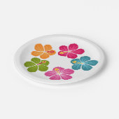 Hibiscus Flowers Papieren Bordje (Gekanteld)