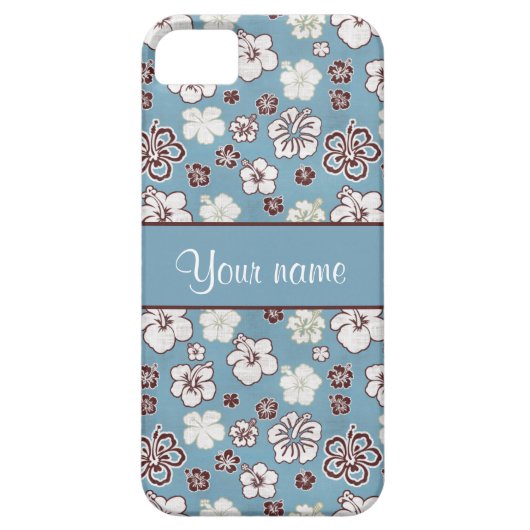  Hibiscus Flowers Patroon Case-Mate iPhone Case (Achterkant)