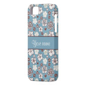  Hibiscus Flowers Patroon Case-Mate iPhone Case (Achterkant Links)