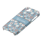  Hibiscus Flowers Patroon Case-Mate iPhone Case (Onderkant)