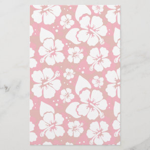 Hibiscus Flowers Pattern Briefpapier