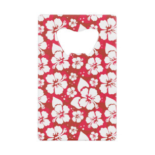 Hibiscus Flowers Pattern Creditkaart Flessenopener