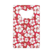 Hibiscus Flowers Pattern Creditkaart Flessenopener (Achterkant)