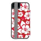 Hibiscus Flowers Pattern Incipio iPhone Portemonnee Hoesje (Agenda Achterkant)