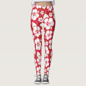Hibiscus Flowers Pattern Leggings (Voorkant)