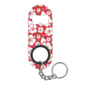 Hibiscus Flowers Pattern Mini Flessenopener (Achterkant)