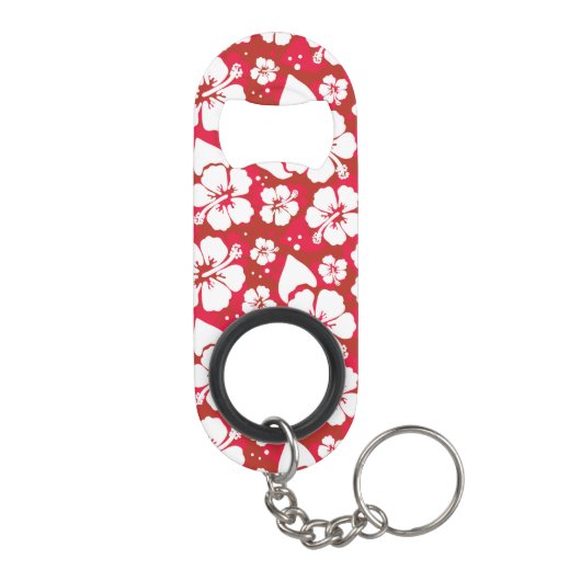 Hibiscus Flowers Pattern Mini Flessenopener (Achterkant)