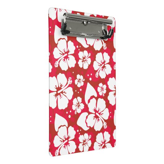 Hibiscus Flowers Pattern Mini Klembord (Schuin)
