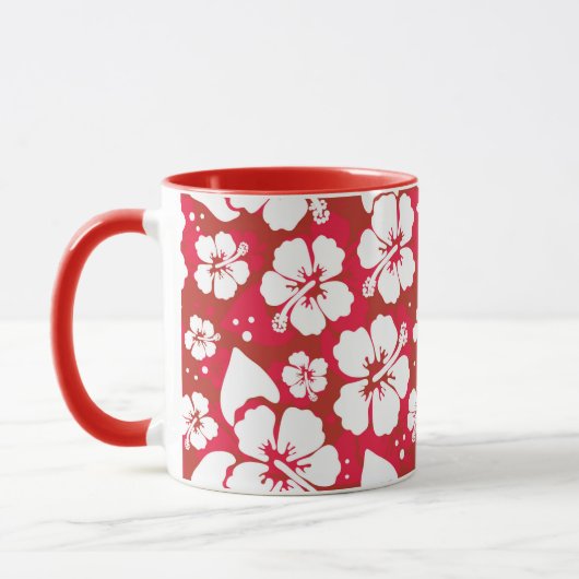 Hibiscus Flowers Pattern Mok (Links)
