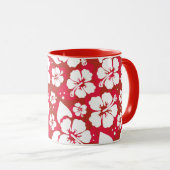 Hibiscus Flowers Pattern Mok (Voorkant rechts)