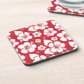 Hibiscus Flowers Pattern Onderzetter (Linkerzijde)
