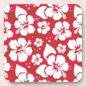 Hibiscus Flowers Pattern Onderzetter (Voorkant)