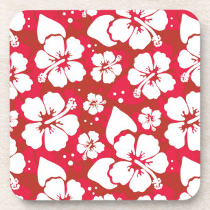 Hibiscus Flowers Pattern Onderzetter
