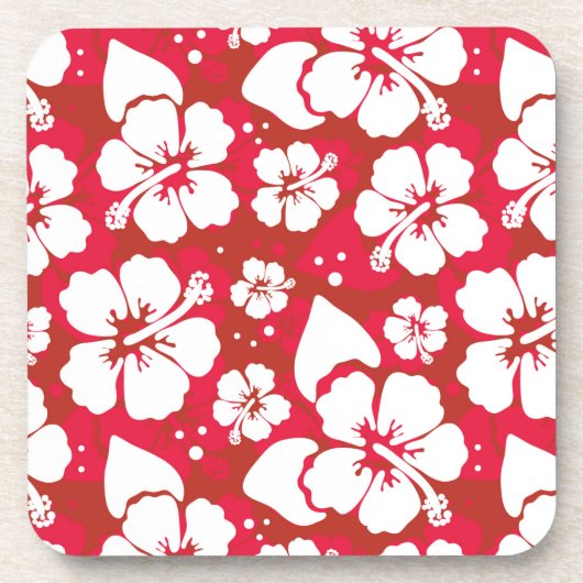 Hibiscus Flowers Pattern Onderzetter (Voorkant)