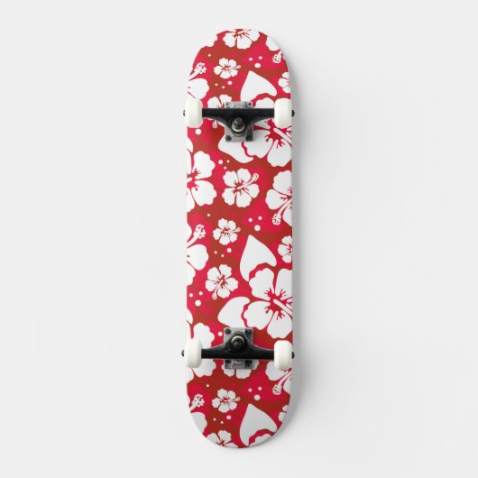 Hibiscus Flowers Pattern Persoonlijk Skateboard (Voorkant)