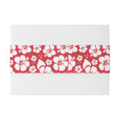 Hibiscus Flowers Pattern Uitnodigingen Wikkel (Achterkant Voorbeeld)