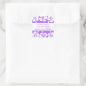 Hibiscus Flowers Retouradres Label (Paarse) (Tas)