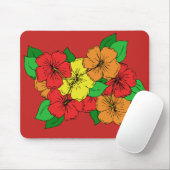 Hibiscus Flowers ROY Muismat (Met muis)