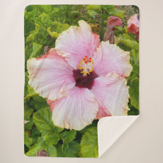 Hibiscus fotografiedeken sherpa deken