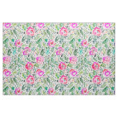 Hibiscus Frolic Painterly Waterverf Stof (Fat Quarter)