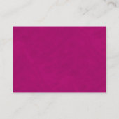 Hibiscus Fuchsia Mini Huwelijkscadeau Registry Informatiekaartje (Achterkant)