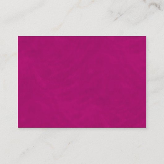 Hibiscus Fuchsia Mini Huwelijkscadeau Registry Informatiekaartje (Achterkant)