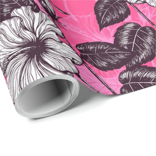 Hibiscus garden 2 cadeaupapier (Rol Hoek)