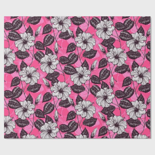 Hibiscus garden 2 cadeaupapier (Vlak)
