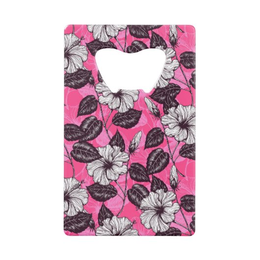 Hibiscus garden 2 creditkaart flessenopener (Voorkant)