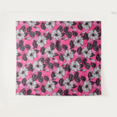 Hibiscus garden 2 wandkleed (Voorkant (horizontaal))