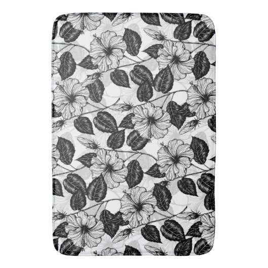 Hibiscus garden badmat (Voorkant Verticaal)