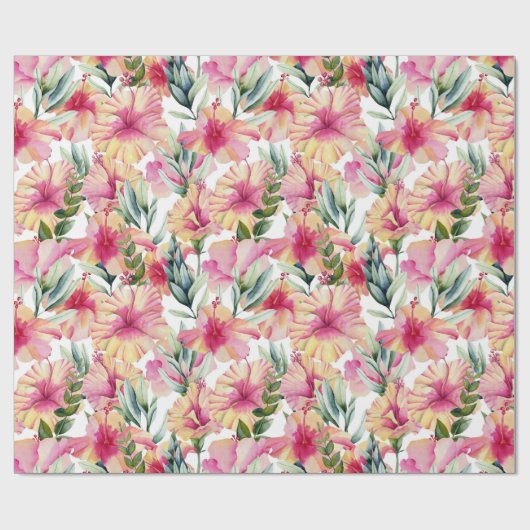 Hibiscus Garden Cadeaupapier (Vlak)