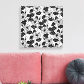 Hibiscus garden canvas afdruk (Insitu (Woonkamer))