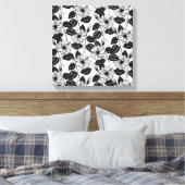 Hibiscus garden canvas afdruk (Insitu (Slaapkamer))