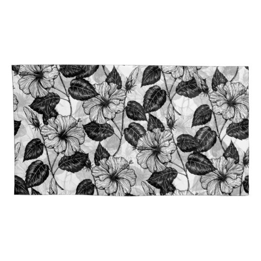 Hibiscus garden kussensloop (Achterkant-Rechts)